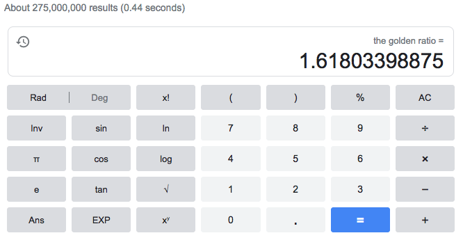 Making the Golden Ratio
