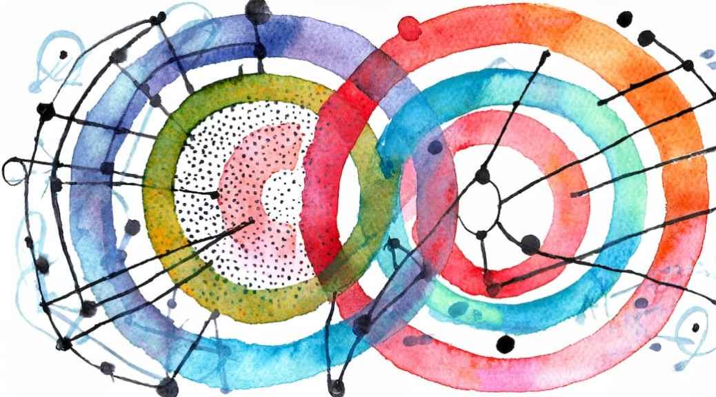 two colourful overlapping circle